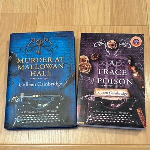 Colleen Cambridge Mystery Book Set 1 hardcover, 1 trade paperback. Fun reads!